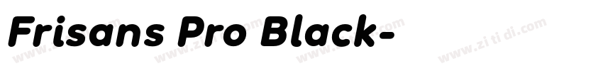 Frisans Pro Black字体转换